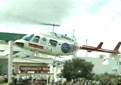 air amblulance at hospital in Nagpur India,